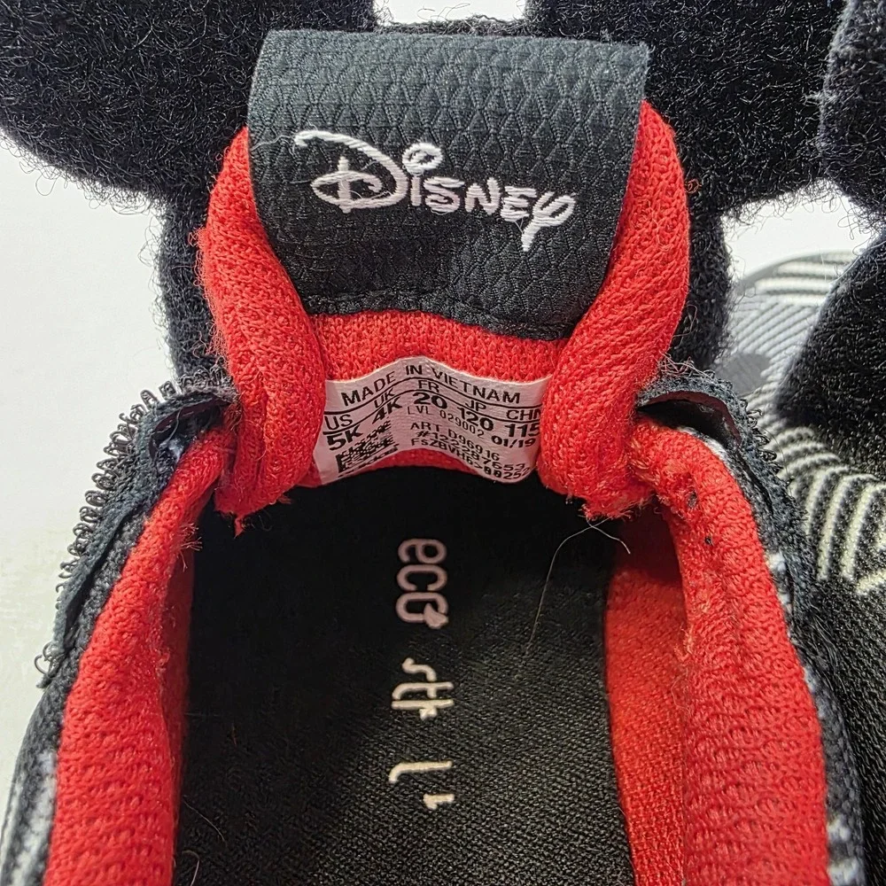 Adidas Disney Mickey Mouse‎ Black White Red D96916 Toddler Kids Sz 5K 5C